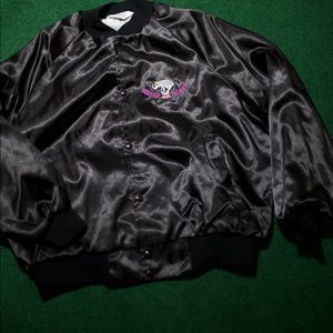 Vintage Black Satin Jacket